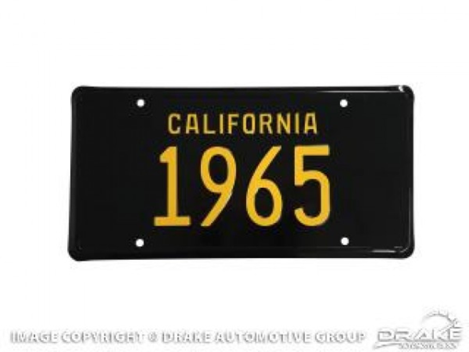 65 California License Plate