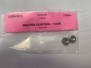 65-66 Heater Control Dash Nuts