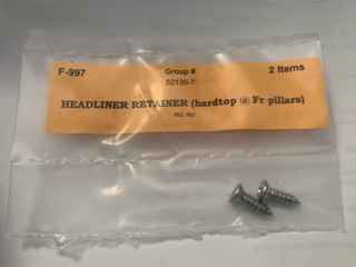 65-66 Headliner Retainer Screws