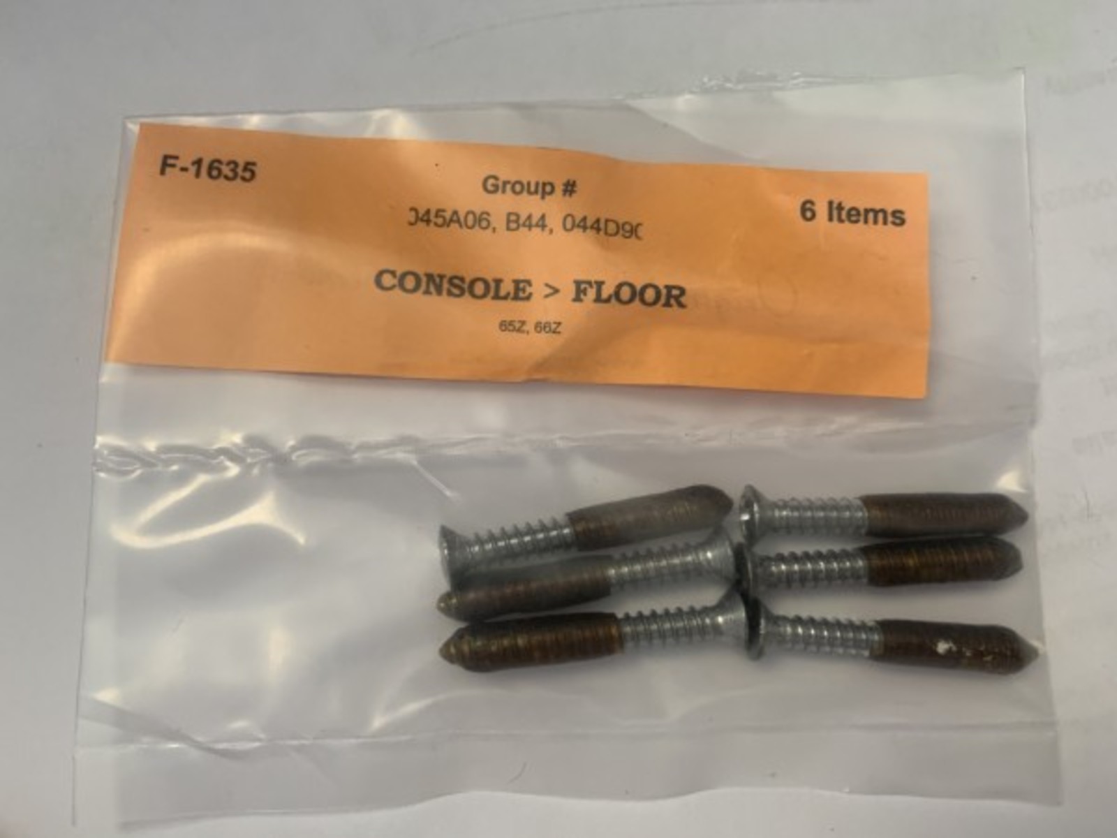 65-66 Console Floor Screws