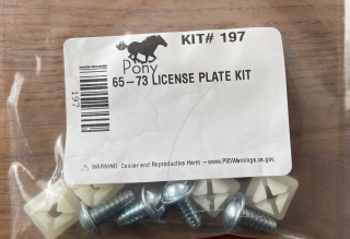 64-73 License Plate Mounting Kit (x8)