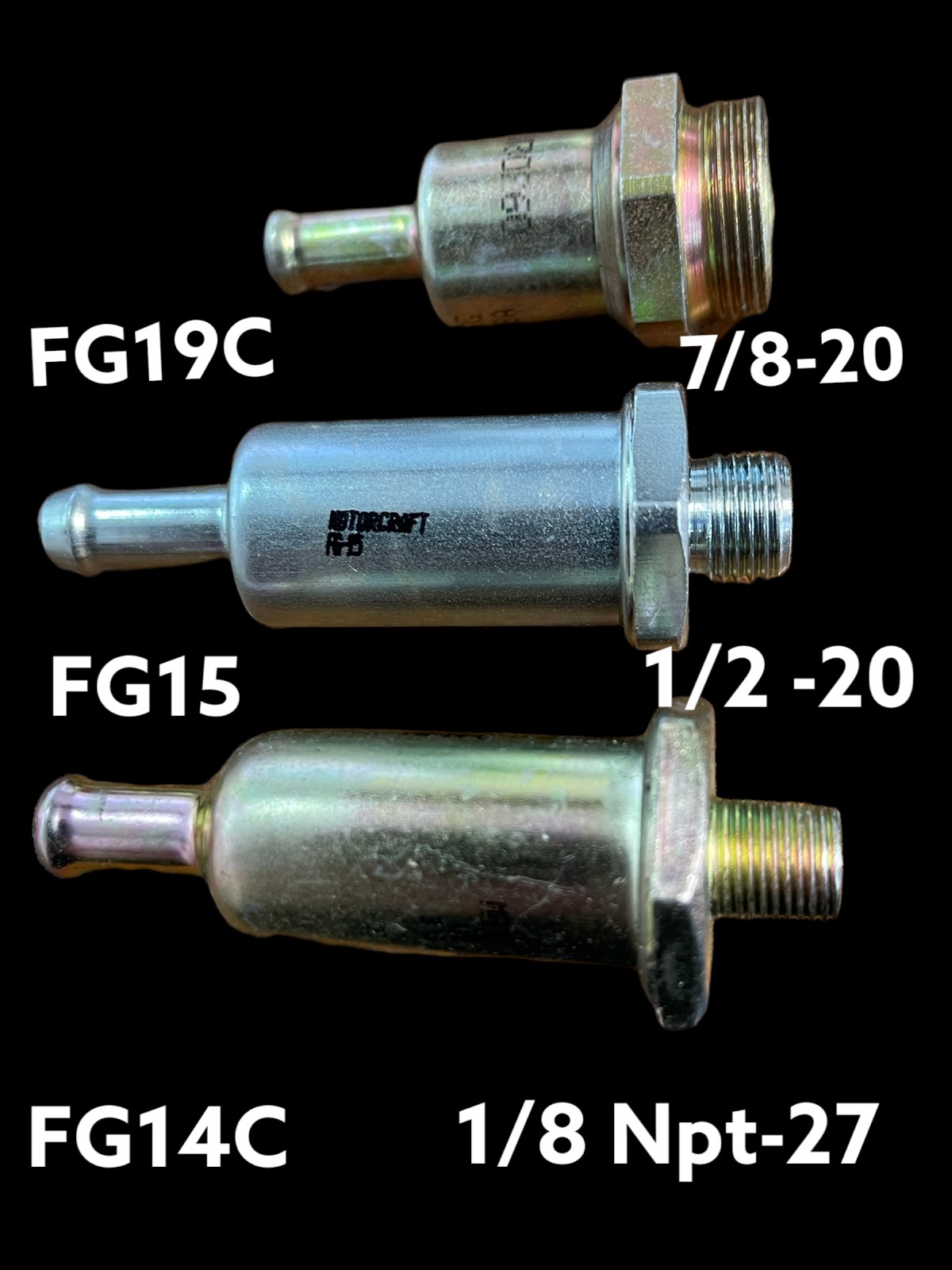 66-67 Fuel Filter V8 1/2 X20