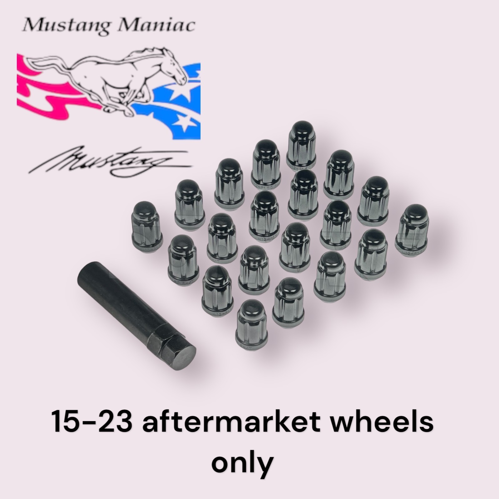 15-23 *AM* Wheel LUG Nut Set black