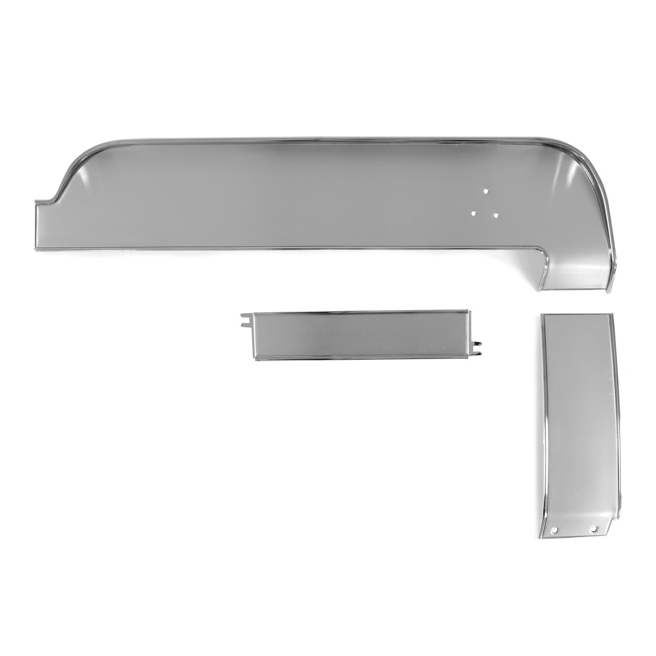 67 Dash Trim Set Aluminium 3pc Set