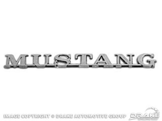 64 Mustang Script Emblem