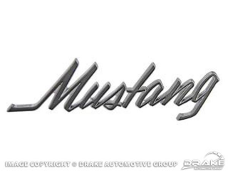 69-73 Mustang Script Emblem