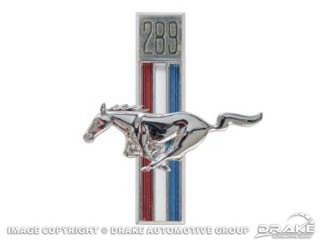 67-68 Running Horse 289 LH Emblem