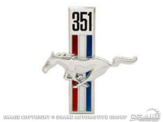 67-68 351 Running Horse LH Emblem