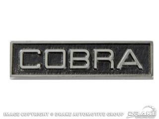 68-70 Cobra fender and Roof Emblem