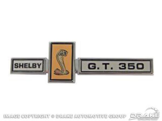 67 GT350 Shelby Grille Dash Deck Emblem