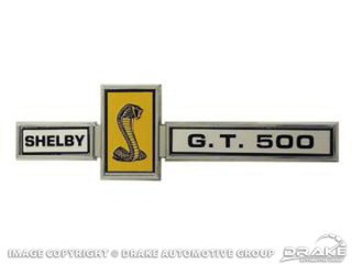 67 GT500 Shelby Grille Dash Deck Emblem