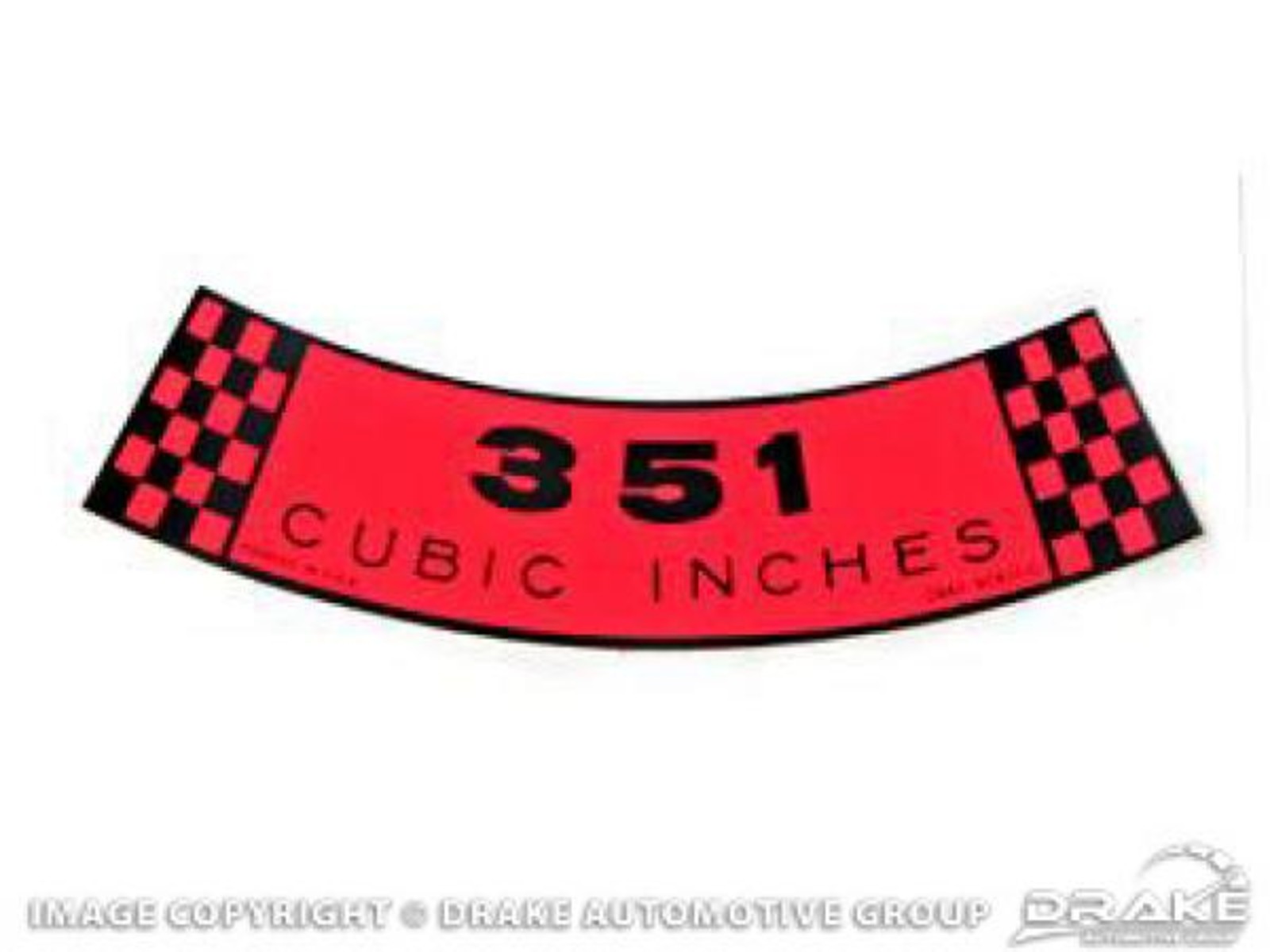 69 Air Cleaner Decal 351-2V