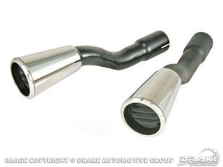 65-66 GT Exhaust Trumpets (Pair)