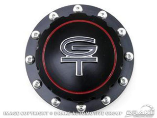 64-73 Billet Fuel Cap (Black, GT Emblem)