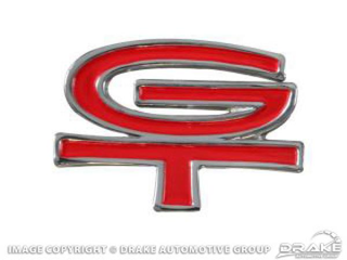 68-9 GT Hub Cap Emblem