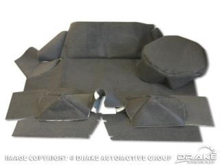 65-66 Trunk Carpet Kit Fastback, Black