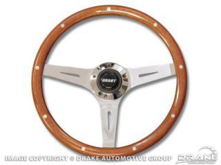 64-73 Mahogany wheel w/simul rivets