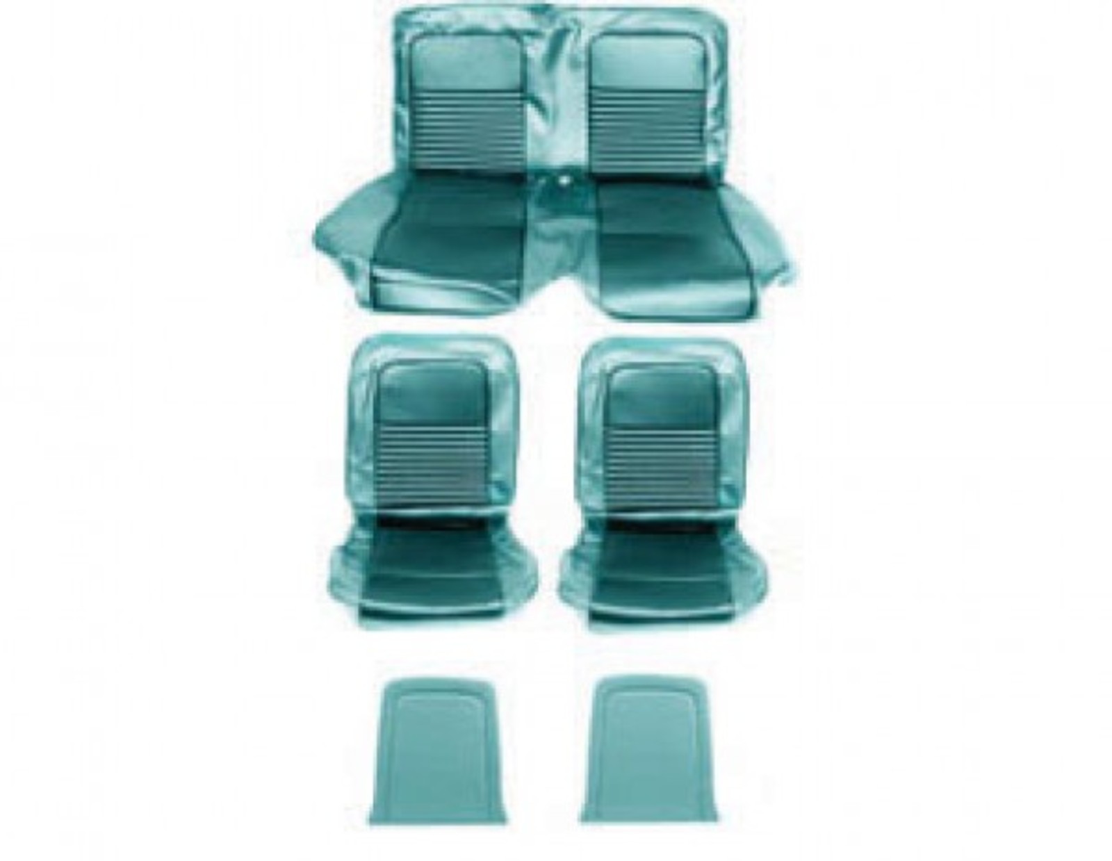 67 Full Set CP Upholstery Aqua