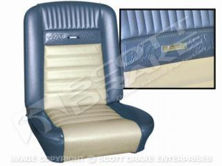65-66 Pony Upholstery Blue/WT CV
