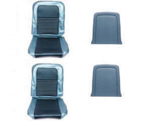 67 Front Bucket Upholstery Blue