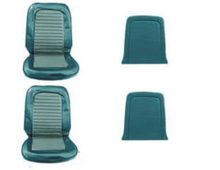 66 Front Bucket Upholstery Aqua