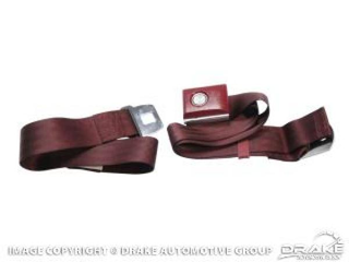 64-73 Push button Seat belt (Maroon)