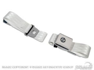 64-73 Push button Seat belt (White)