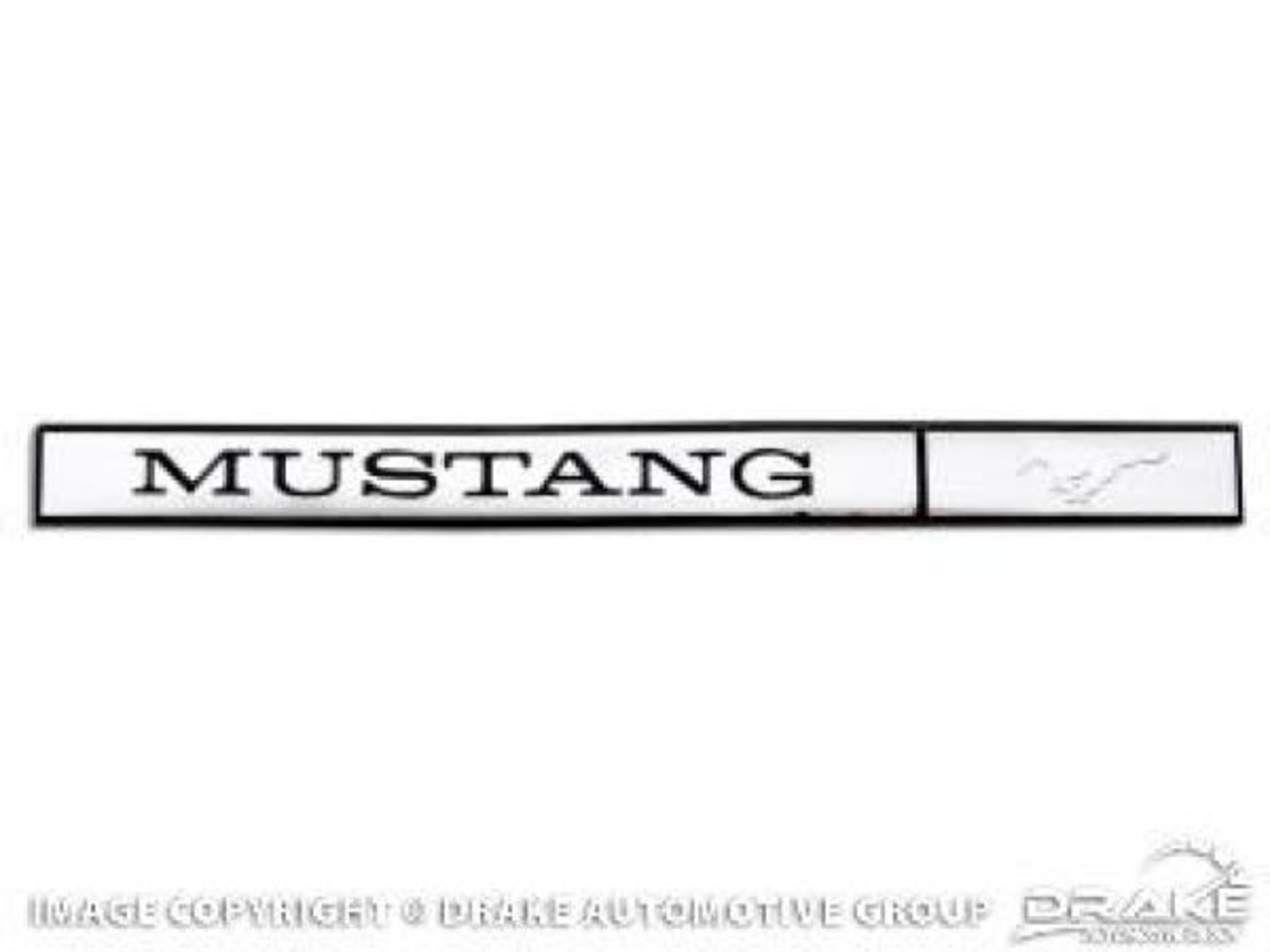 71-73 Mustang Dash Script Emblem