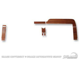 68 Woodgrain Dash Panel Inserts (De/7p)