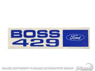 69-70 Boss 429 Valve Cover Decal