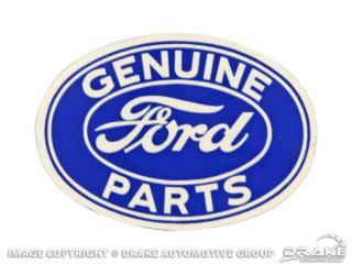 3" Ford Geniune Parts Oval Decal