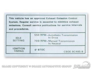 302, 351-4V Auto/Manual Trans Decal