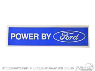64-21 Powered by Ford Valve Cover Decal
