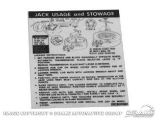 71 Jack Instructions Space Saver Wheel
