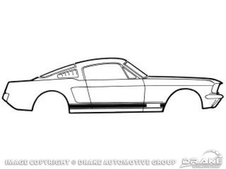 65-66 GT Stripe Kit (Black)
