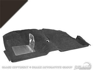 Mustang Spare Parts: 65-68 Coupe Molded Carpet Kit (Black)