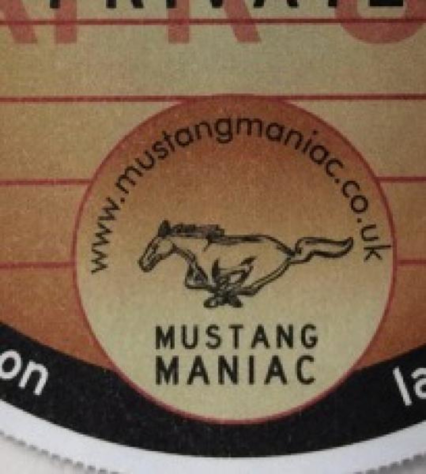 April 64 Mustang Stamp Tax Disc