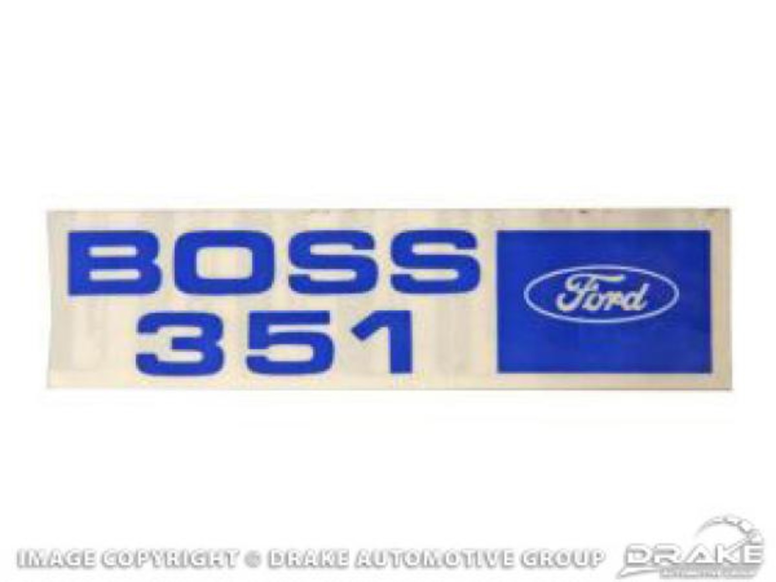 71 Boss 351 Valve Cover Decal