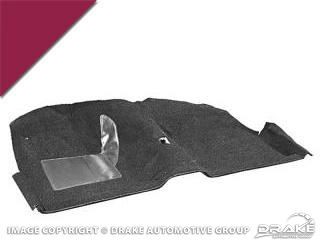 65-68 Coupe Molded Carpet Maroon