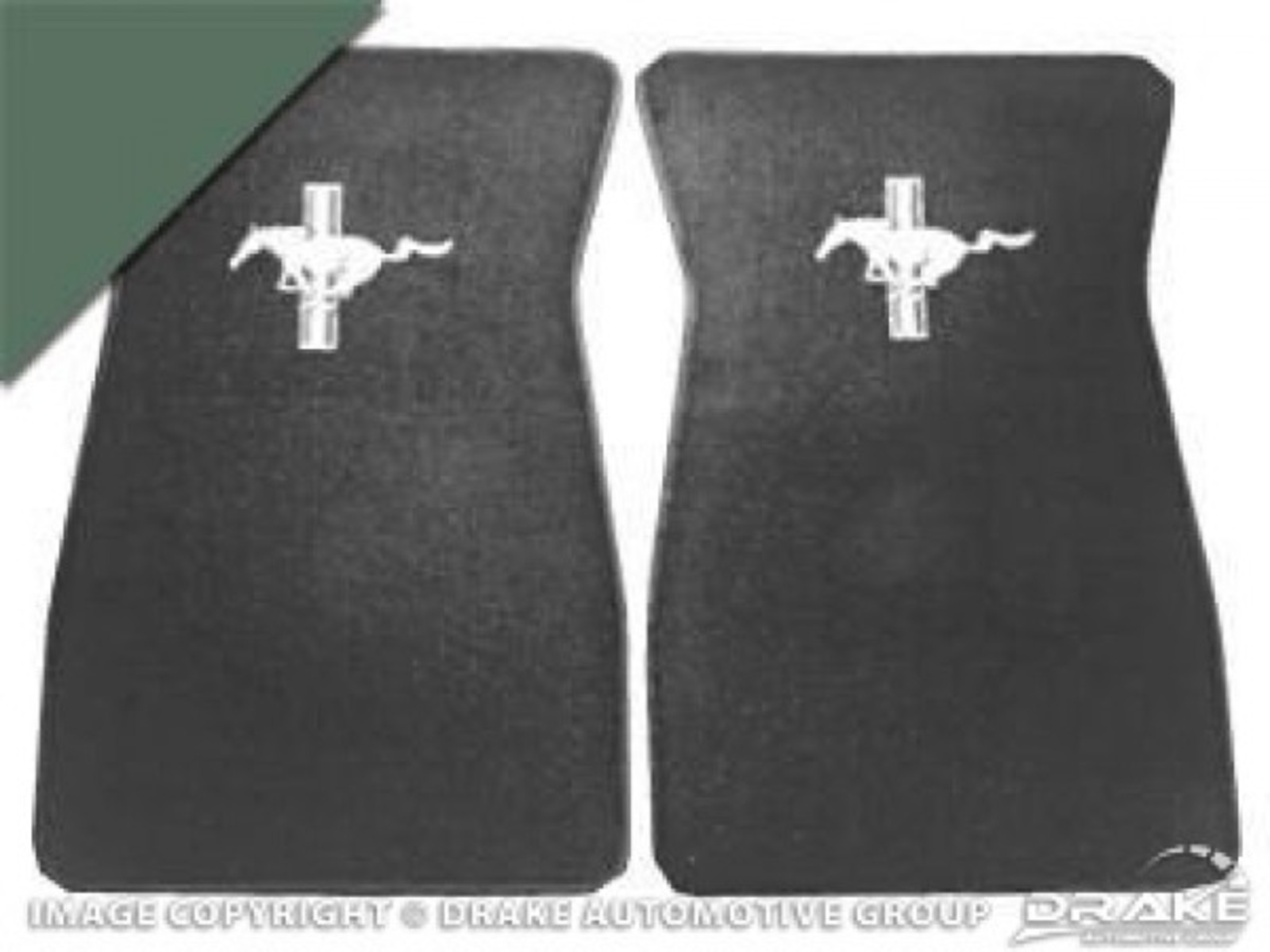 64-73 Embroidered Floor Mats (Ivy Gold)