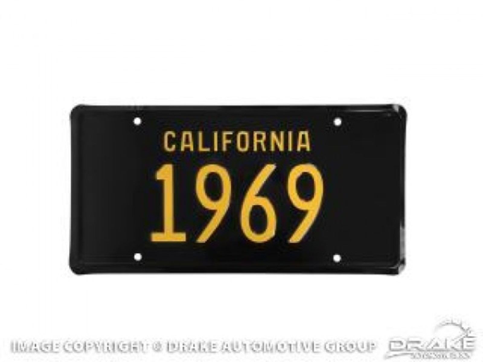 69 California Lincense Plate