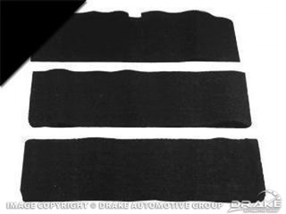 69-70 Fold-Down Seat Carpet Black Nylon