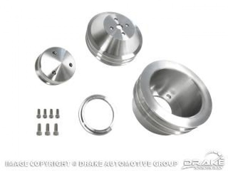 64-70 Billet Pulley Kit Double Groove SB