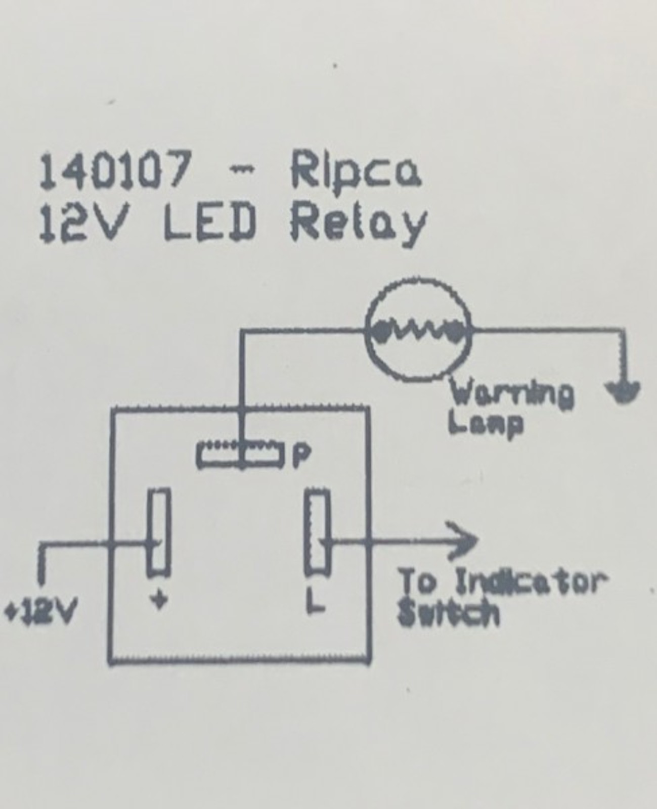 12v led flasher unit w warn lamp/light